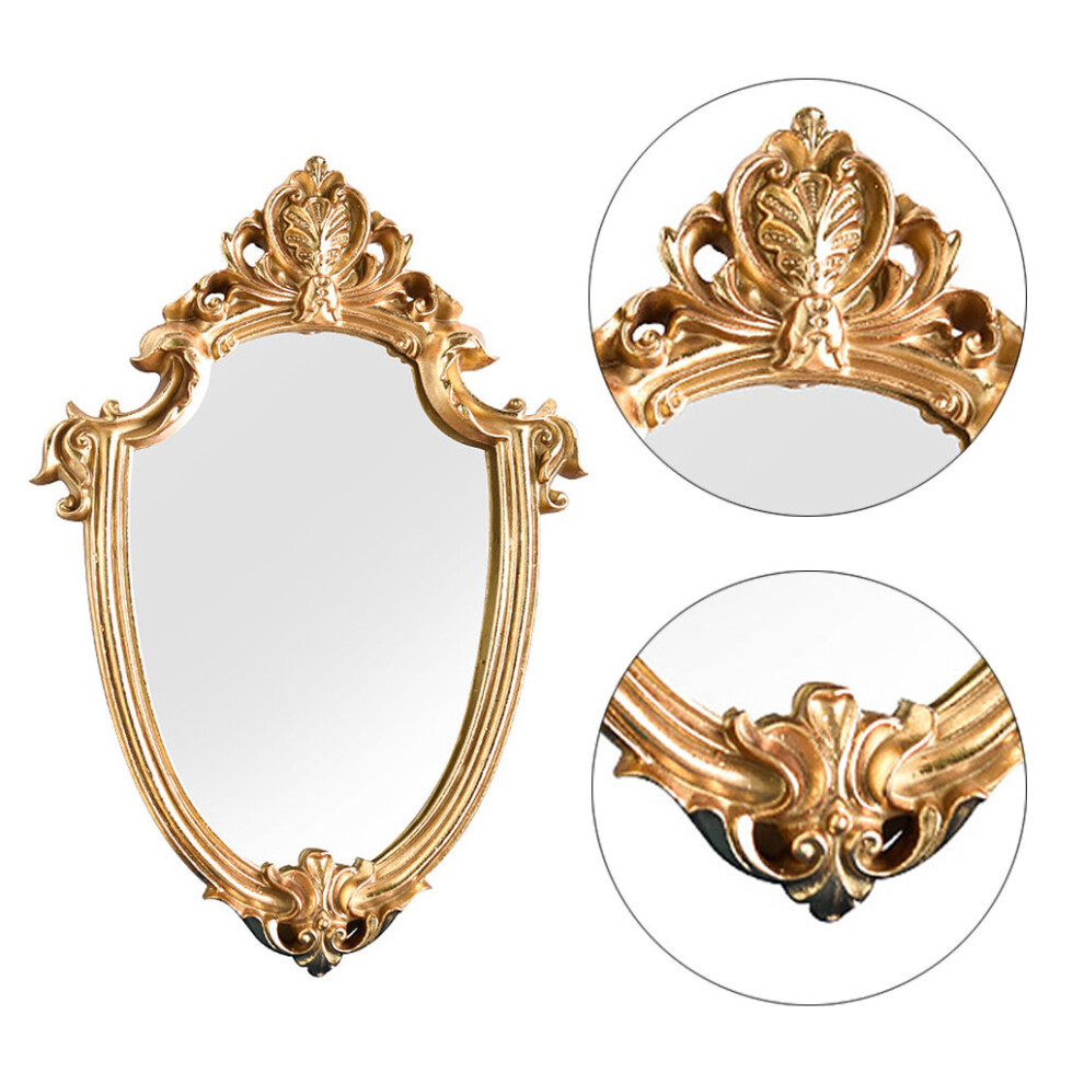 Vintage Makeup Mirror Frame Mirror Decorative Wall Hanging Mirror Small Nordic Retro Decoration Mirror Makeup Wedding Gift - Image 4