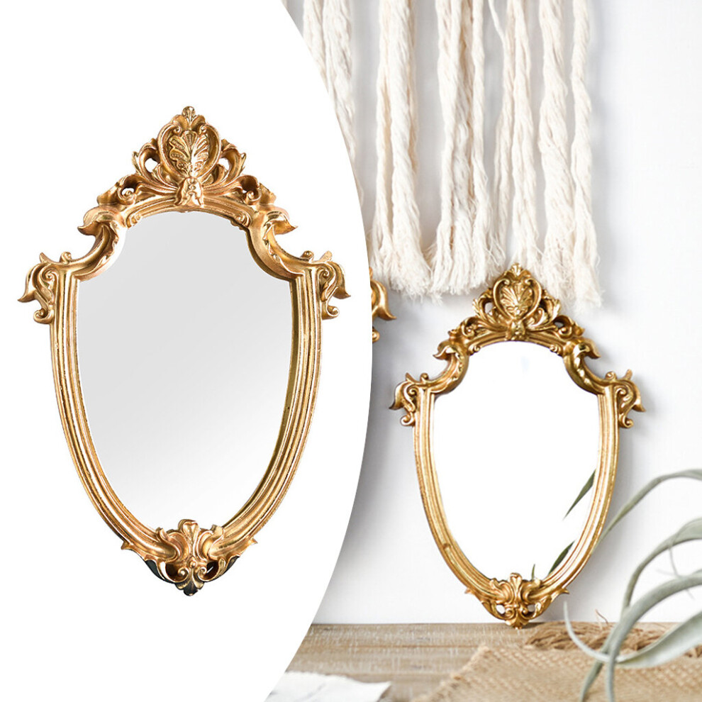 Vintage Makeup Mirror Frame Mirror Decorative Wall Hanging Mirror Small Nordic Retro Decoration Mirror Makeup Wedding Gift - Image 5