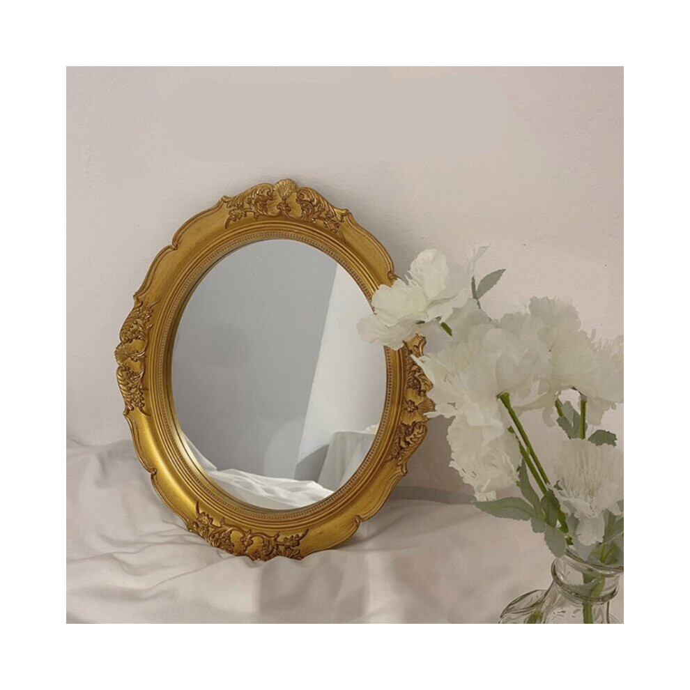 Vintage Mirror Makeup Mirror Bathroom Wall Hanging Mirror For Woman Lady Decorative Mirror Home Decor - Image 3