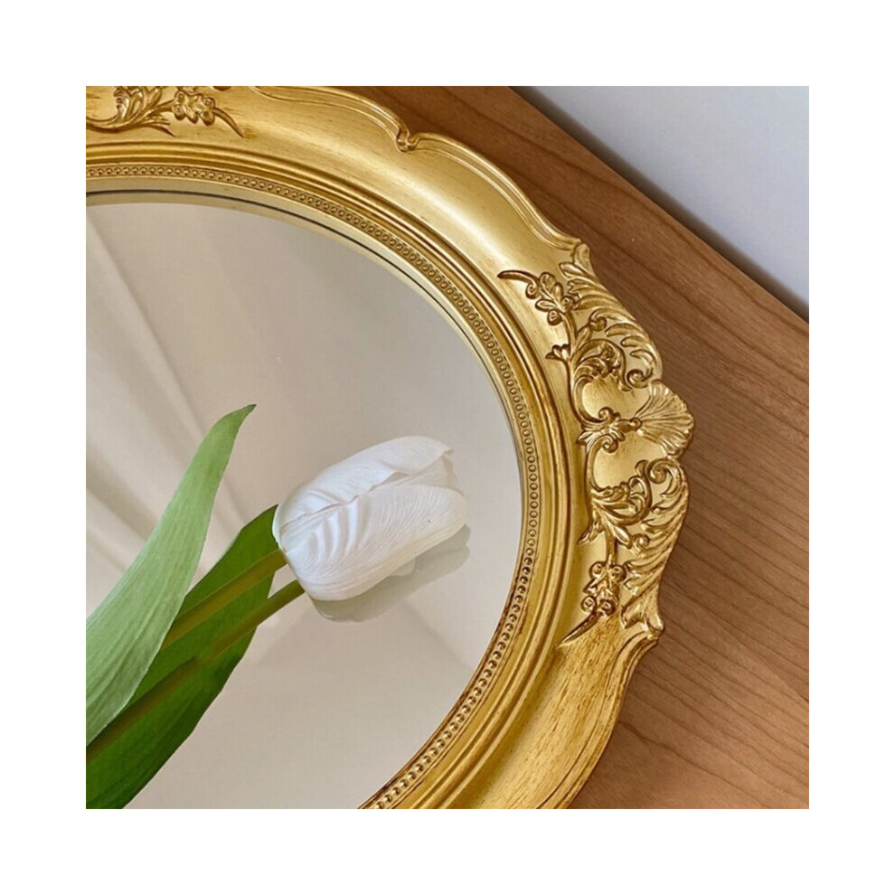 Vintage Mirror Makeup Mirror Bathroom Wall Hanging Mirror For Woman Lady Decorative Mirror Home Decor - Image 5
