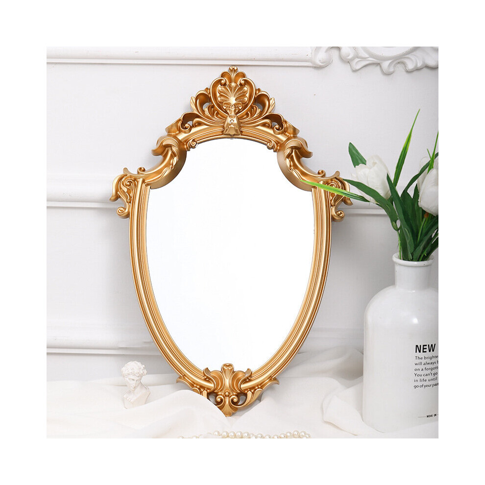 Vintage Mirror Makeup Mirror Bathroom Wall Hanging Mirror For Woman Lady Decorative Mirror Home Decor Supplies - Image 3