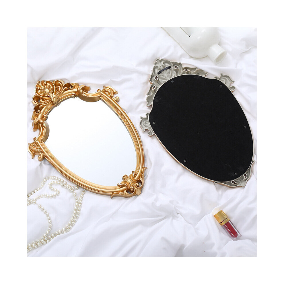 Vintage Mirror Makeup Mirror Bathroom Wall Hanging Mirror For Woman Lady Decorative Mirror Home Decor Supplies - Image 4