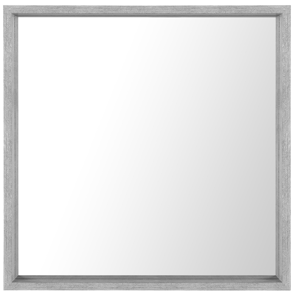 Wall Mirror 50 x 50 cm Grey BRIGNOLES