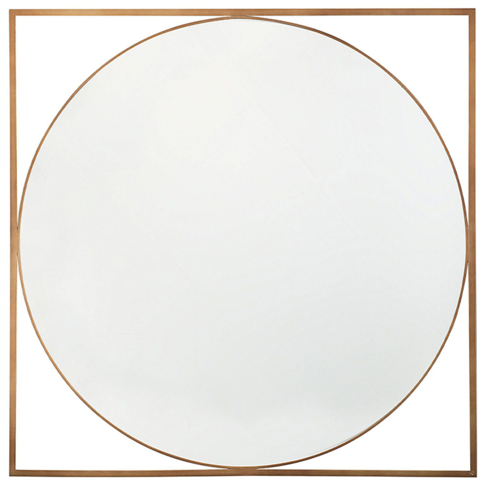Wall Mirror 76 x 76 cm Gold NIHOA