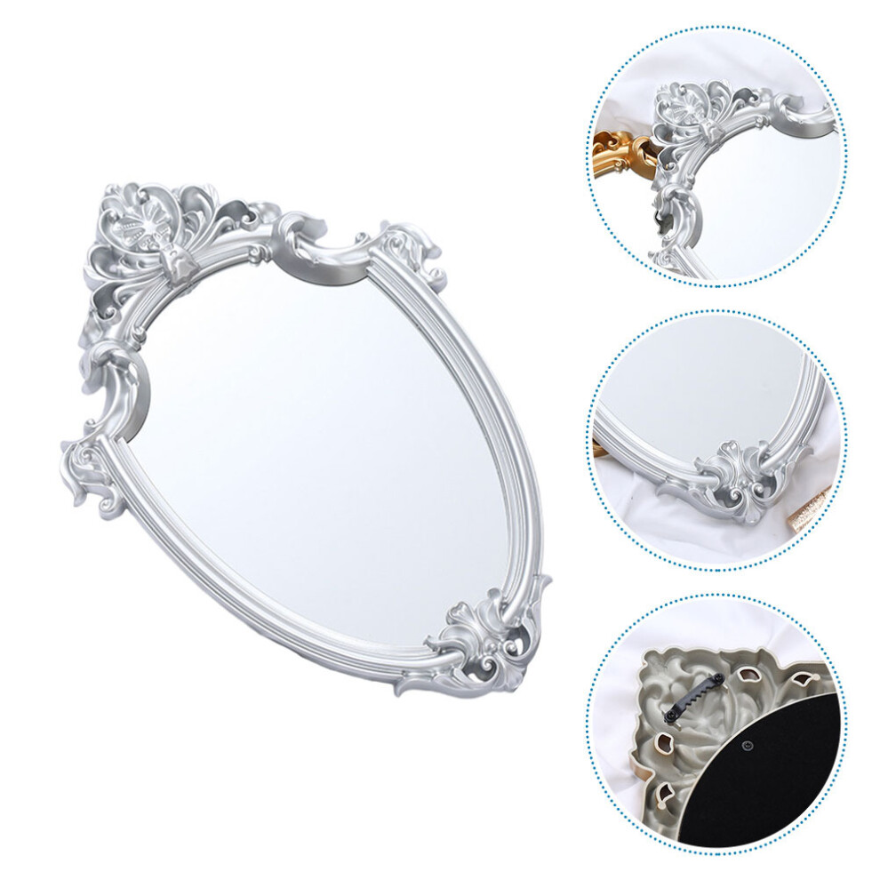 Wall Mirror Baroque Style Mirrors Wall- Mounted Make Mirror Hanging Mirror Rustic Wall Decoration