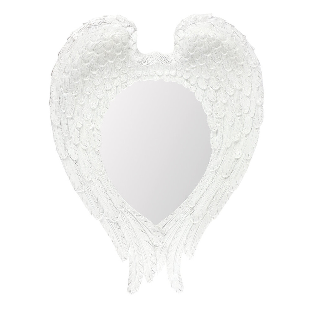 White Glitter Angel Wing Mirror Measuring 55cm